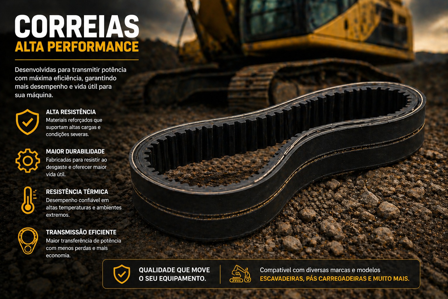 Correias de alta performance
