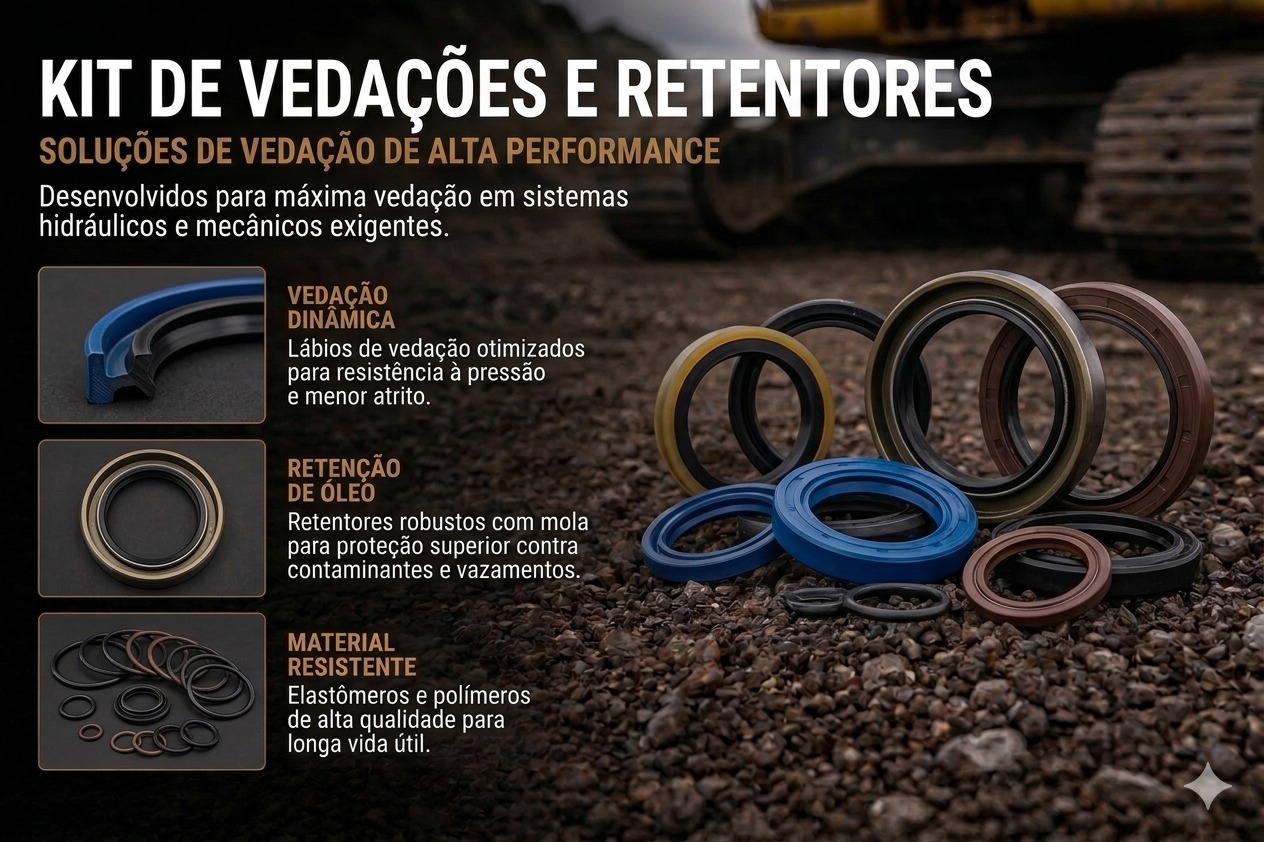 Kit de vedações e retentores